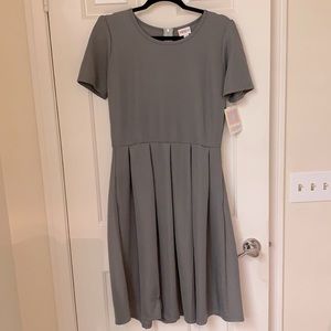 Gray LulaRoe Amelia dress-new with tags!
